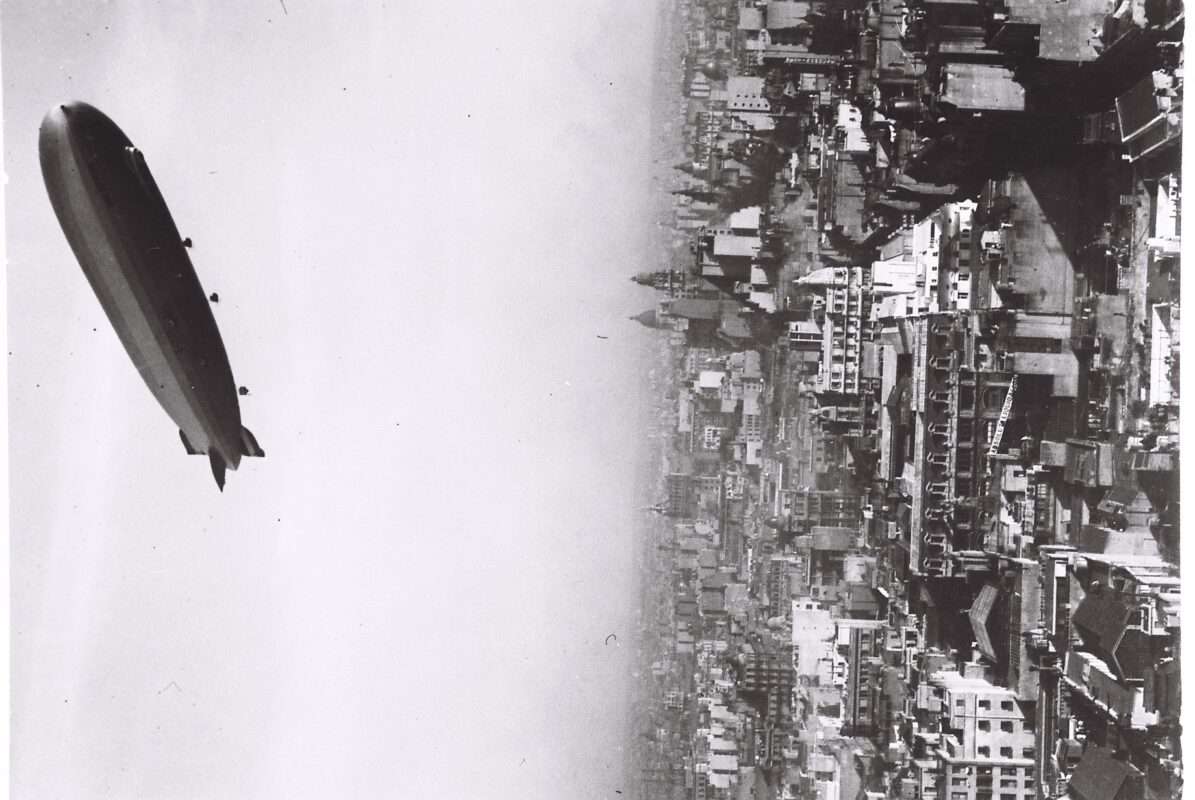 Zeppelin volando sobre Buenos Aires