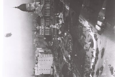 Zeppelin sobrevolando Buenos Aires