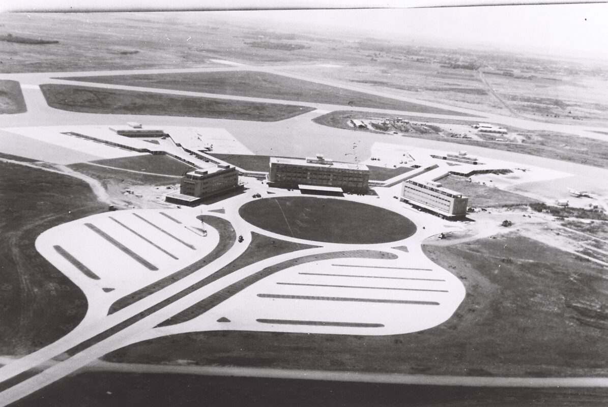 Vista aérea del aeropuerto