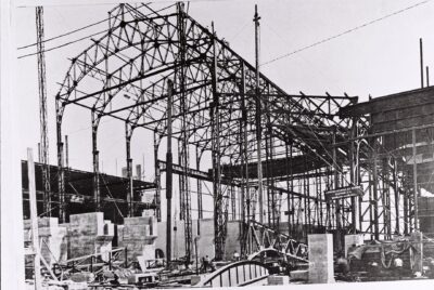 Gran usina Dock Sud CATE construcción de sala